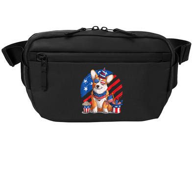 Corgi 4th Of July American Sunglasses Dog Puppy USA Corgi Crossbody Pack