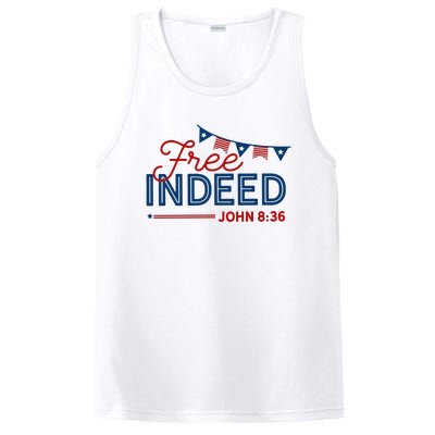 Christian 4th Of July Patriotic Free Indeed PosiCharge Competitor Tank