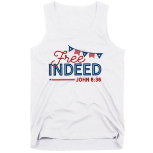 Christian 4th Of July Patriotic Free Indeed Tank Top