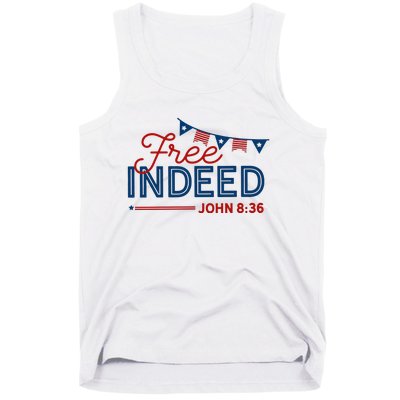 Christian 4th Of July Patriotic Free Indeed Tank Top