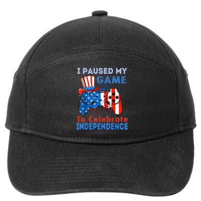 Celebrate 4th Of July America Independence July 4th 7-Panel Snapback Hat