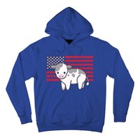 Cow 4th Of July Patriotic Usa American Flag Kawaii Lover Gift Hoodie