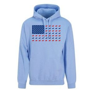 Corgi 4th Of July USA American Flag Dog Owner Men Women Unisex Surf Hoodie