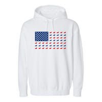 Corgi 4th Of July USA American Flag Dog Owner Men Women Garment-Dyed Fleece Hoodie