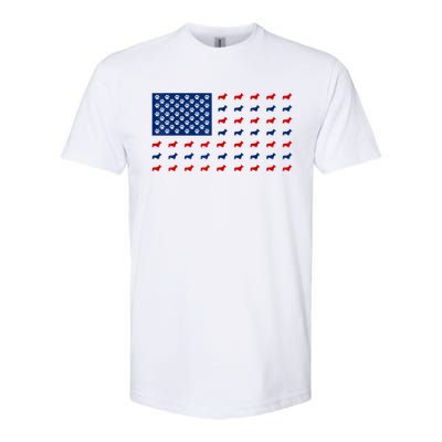 Corgi 4th Of July USA American Flag Dog Owner Men Women Softstyle CVC T-Shirt