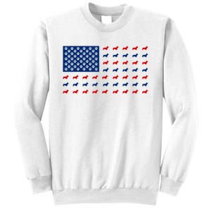 Corgi 4th Of July USA American Flag Dog Owner Men Women Sweatshirt