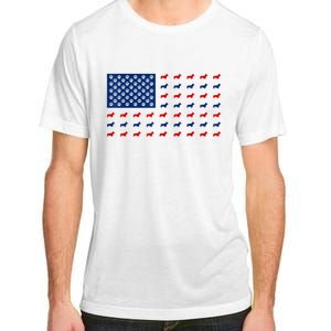 Corgi 4th Of July USA American Flag Dog Owner Men Women Adult ChromaSoft Performance T-Shirt