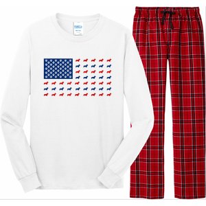 Corgi 4th Of July USA American Flag Dog Owner Men Women Long Sleeve Pajama Set