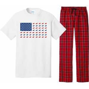 Corgi 4th Of July USA American Flag Dog Owner Men Women Pajama Set