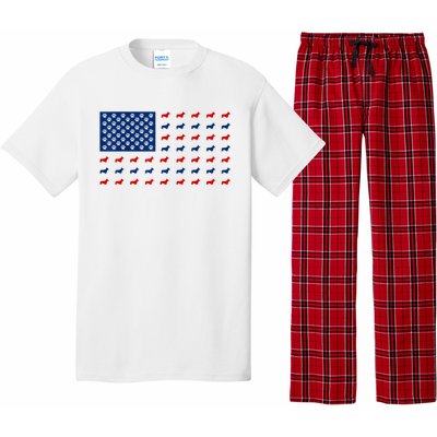 Corgi 4th Of July USA American Flag Dog Owner Men Women Pajama Set