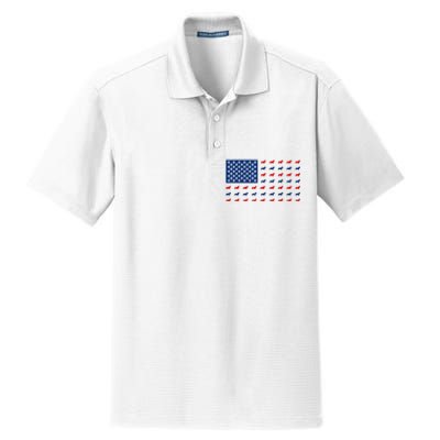 Corgi 4th Of July USA American Flag Dog Owner Men Women Dry Zone Grid Polo