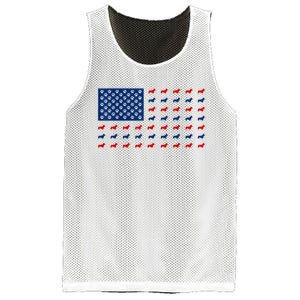 Corgi 4th Of July USA American Flag Dog Owner Men Women Mesh Reversible Basketball Jersey Tank