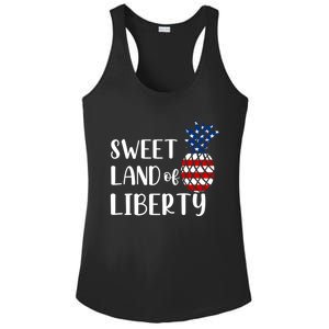 Cute 4th Of July Gift Sweet Land Of Liberty Gift Ladies PosiCharge Competitor Racerback Tank