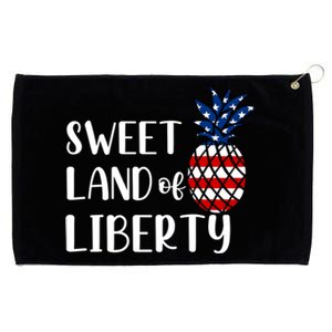 Cute 4th Of July Gift Sweet Land Of Liberty Gift Grommeted Golf Towel