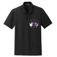 Chicken 4th Of July Patriotic Chicken Lover Usa Flag Dry Zone Grid Polo