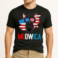 Cat 4th Of July Meowica Patriotic Kitten American Flag Cooling Performance Crew T-Shirt