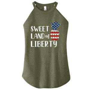 Cute 4th Of July Gift Sweet Land Of Liberty Gift Women's Perfect Tri Rocker Tank