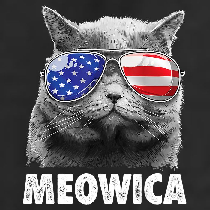Cat 4th Of July Meowica American Flag Sunglasses Adult Drive Performance Visor