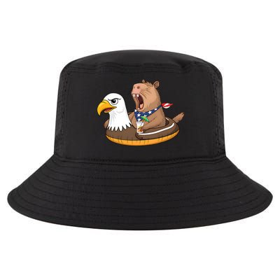 Capybara 4TH Of July Funny Pool Party Cool Comfort Performance Bucket Hat
