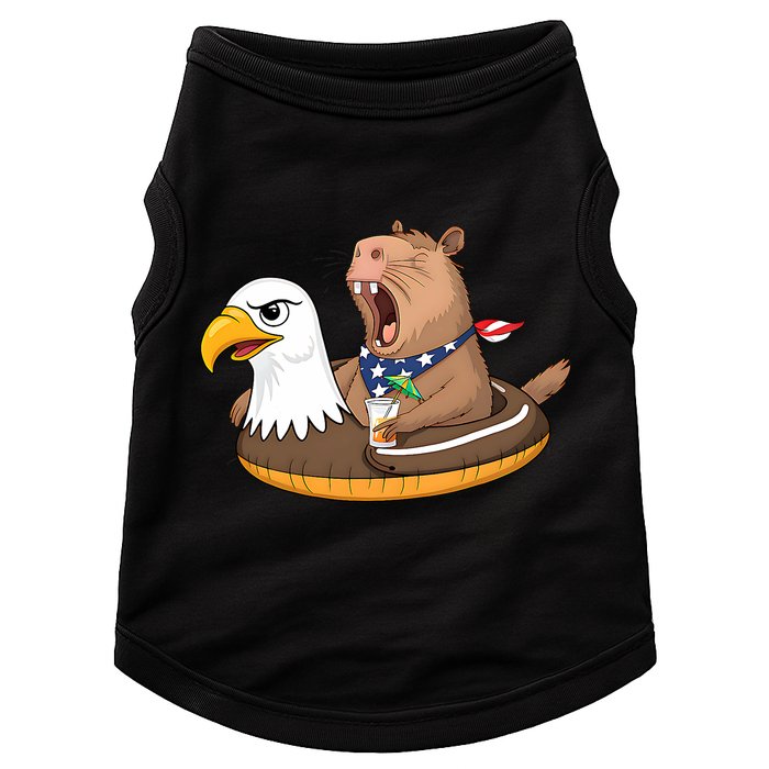 Capybara 4TH Of July Funny Pool Party Doggie Tank