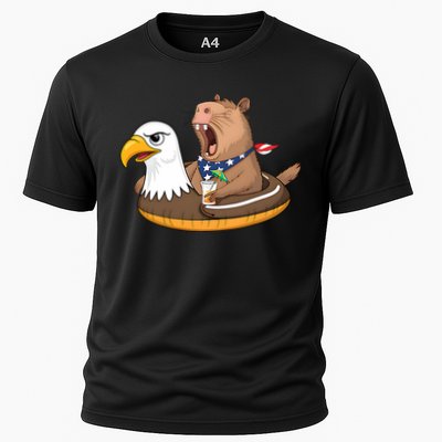 Capybara 4TH Of July Funny Pool Party Performance Shirt