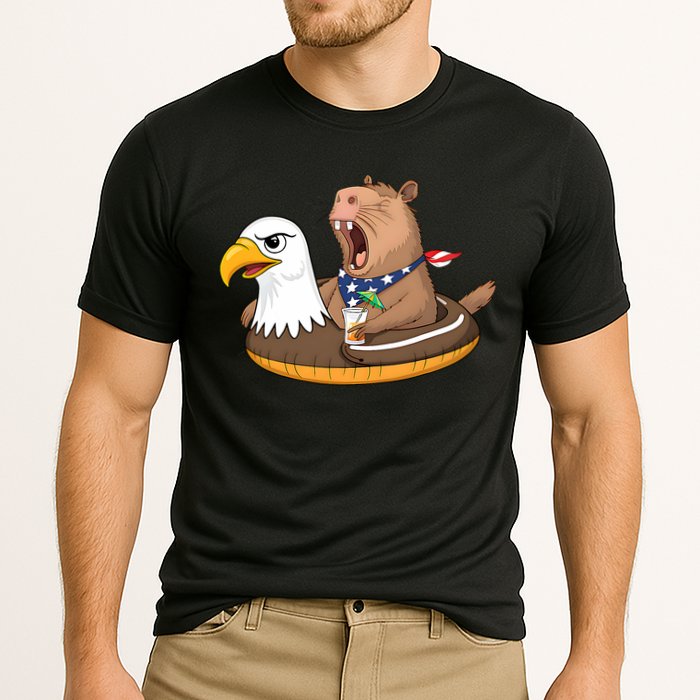 Capybara 4TH Of July Funny Pool Party Performance Shirt