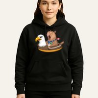 Capybara 4TH Of July Funny Pool Party Hoodie