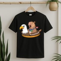 Capybara 4TH Of July Funny Pool Party T-Shirt