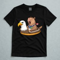 Capybara 4TH Of July Funny Pool Party T-Shirt