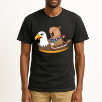 Capybara 4TH Of July Funny Pool Party Tall T-Shirt