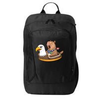 Capybara 4TH Of July Funny Pool Party City Backpack