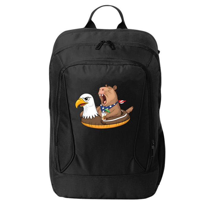Capybara 4TH Of July Funny Pool Party City Backpack