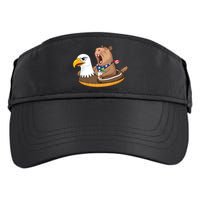 Capybara 4TH Of July Funny Pool Party Adult Drive Performance Visor