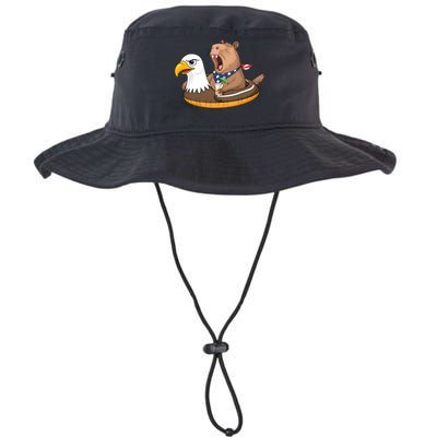 Capybara 4TH Of July Funny Pool Party Bucket Hat