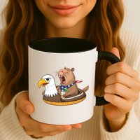 Capybara 4TH Of July Funny Pool Party Mug