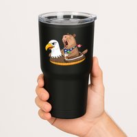 Capybara 4TH Of July Funny Pool Party Tumbler