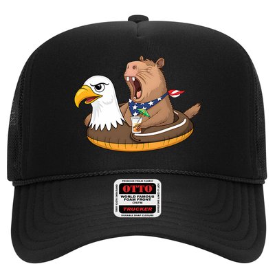 Capybara 4TH Of July Funny Pool Party Trucker Hat