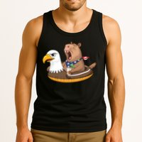 Capybara 4TH Of July Funny Pool Party Tank Top