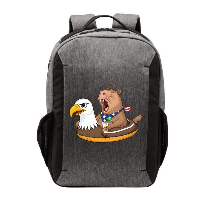 Capybara 4TH Of July Funny Pool Party Vector Backpack