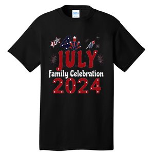 Celebrate 4th Of July 2024 With Family Matching Group Tall T-Shirt