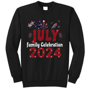 Celebrate 4th Of July 2024 With Family Matching Group Tall Sweatshirt