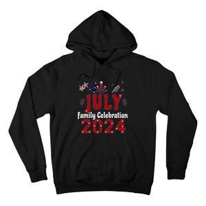 Celebrate 4th Of July 2024 With Family Matching Group Tall Hoodie