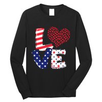 Celebrate 4th Of July America Independence Love Girl Women Long Sleeve Shirt