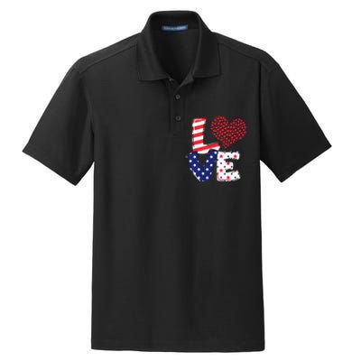 Celebrate 4th Of July America Independence Love Girl Women Dry Zone Grid Polo