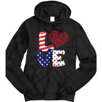 Celebrate 4th Of July America Independence Love Girl Women Tie Dye Hoodie