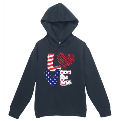 Celebrate 4th Of July America Independence Love Girl Women Urban Pullover Hoodie