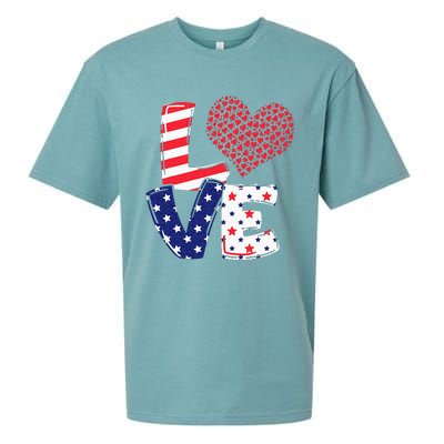 Celebrate 4th Of July America Independence Love Girl Women Sueded Cloud Jersey T-Shirt