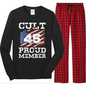 Cult 45 Proud Member Trump 2020 Election Support Gifts Long Sleeve Pajama Set