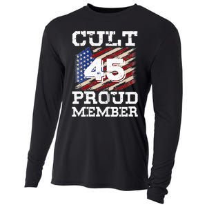 Cult 45 Proud Member Trump 2020 Election Support Gifts Cooling Performance Long Sleeve Crew