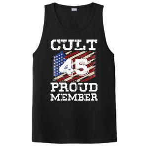 Cult 45 Proud Member Trump 2020 Election Support Gifts PosiCharge Competitor Tank